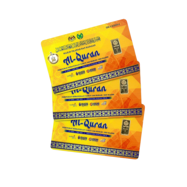 Wafer Emas 999, 1 gram Edisi TILAWAH KEBANGSAAN 2025 - Image 2