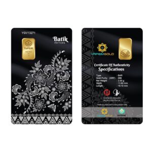 Wafer Emas 999, 2 gram Edisi Batik