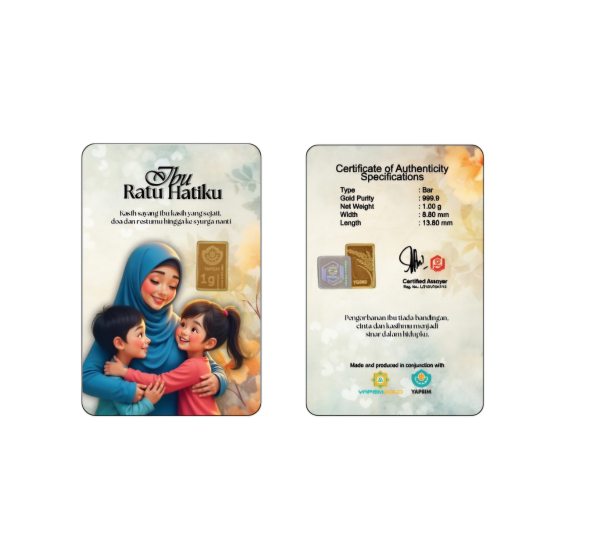 Wafer Emas 999, 1 gram Edisi Hari Ibu 2025
