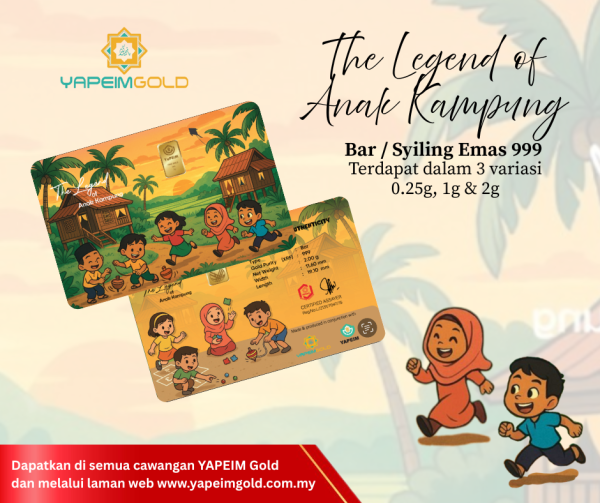 Wafer Emas 999, 2 gram Edisi Anak Kampung - Image 3
